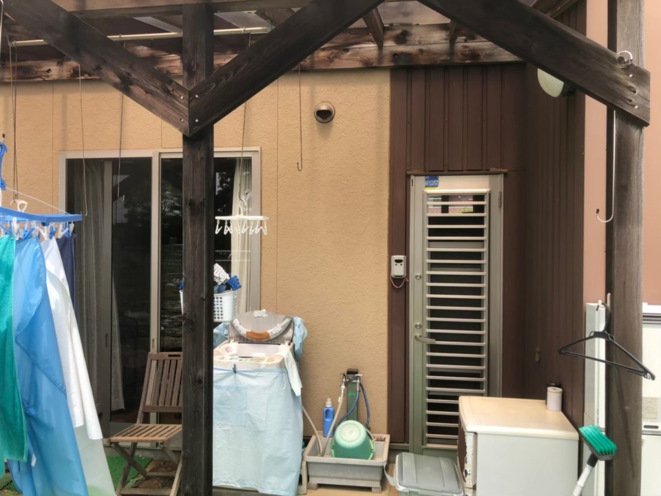茨城県つくば市　サロン店舗　外壁塗装イメージ01